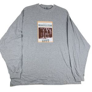 FUBU Original Harlem Globetrotters 1927 Men's Gray Long Sleeve Graphic Shirt XXL